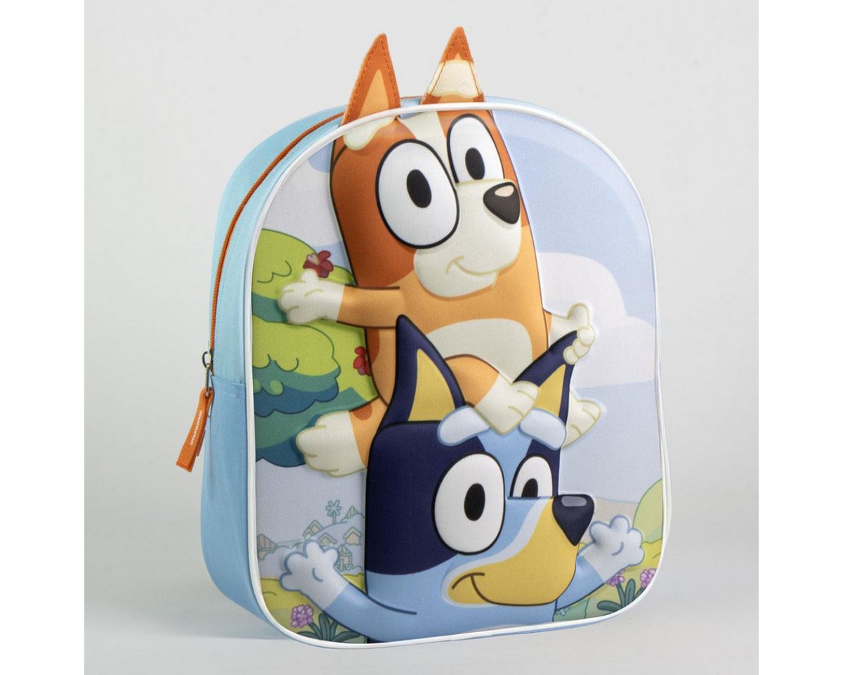 Cerda Kinderrucksack Bluey Kinder Rucksack Bluey 3D Motiv, ideal für Vorschule & Ausflug von Cerda