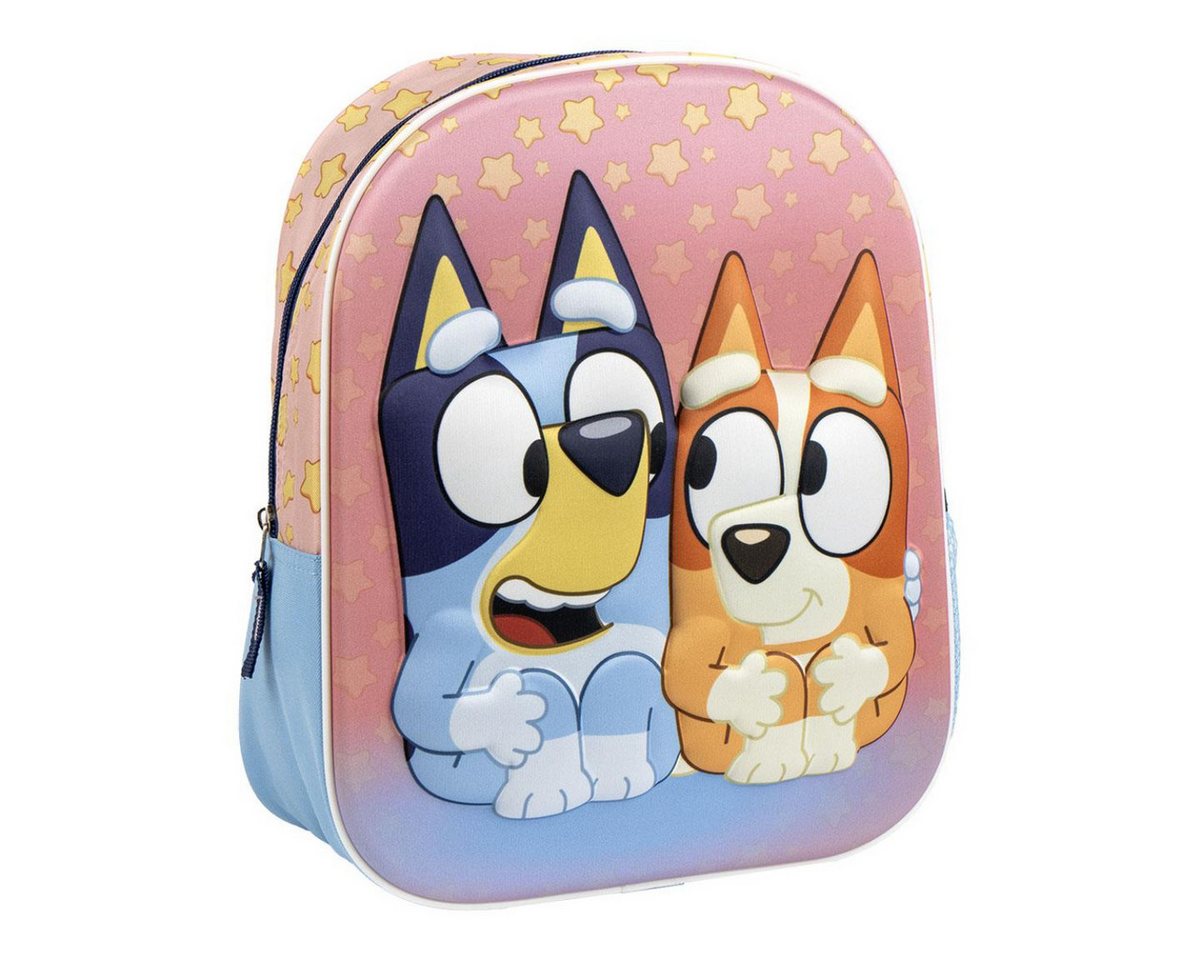 Cerda Kinderrucksack Bluey Kinderrucksack – 3D Motiv Rucksack für Jungen & Mädchen von Cerda
