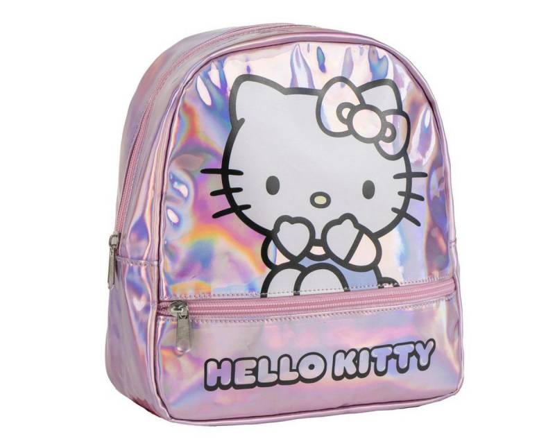 Cerda Kinderrucksack Hello Kitty Kinder Rucksack Iridescent Casual Rucksack kompakt leicht von Cerda