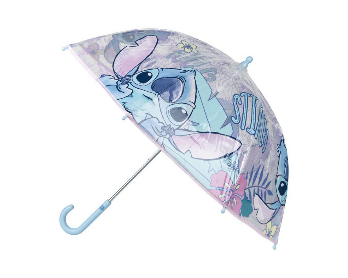 Cerda Langregenschirm Lilo & Stitch Regenschirm ⌀ 71 cm Leichter Kuppel-Schirm, Durchsichtige Kuppel von Cerda