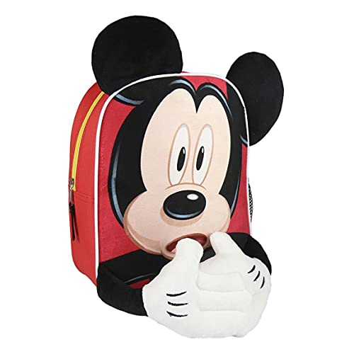 Cerdá Mickey Kinder-Rucksack, 28 cm, Rot (rojo), CD-21-2202 von CERDÁ LIFE'S LITTLE MOMENTS