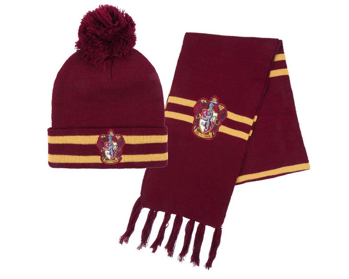 Cerda Mütze & Schal Harry Potter Kinder Gryffindor 2er-Pack Winter Accessoire von Cerda