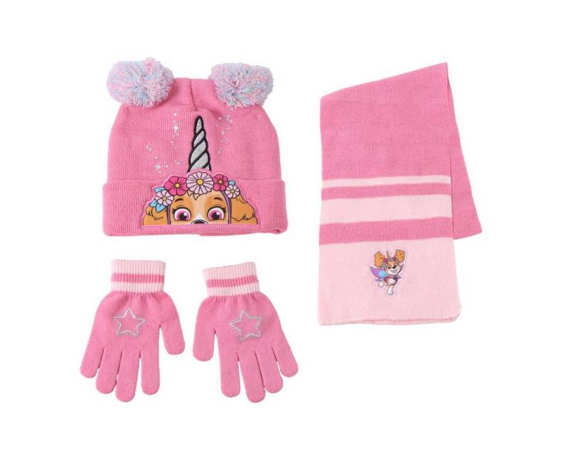 Cerda Mütze & Schal Paw Patrol Kinder 3 Teilig Mütze & Schal & Handschuhe Set von Cerda