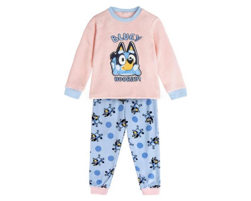Cerda Pyjama Bluey Kinder Pyjama lang Coral Fleece Schlafanzug Jungen Mädchen von Cerda