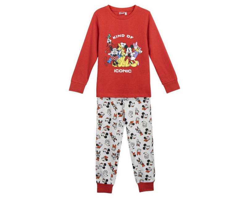 Cerda Pyjama Disney Mickey Mouse Langarm Single Jersey Baumwolle Schlafanzug von Cerda