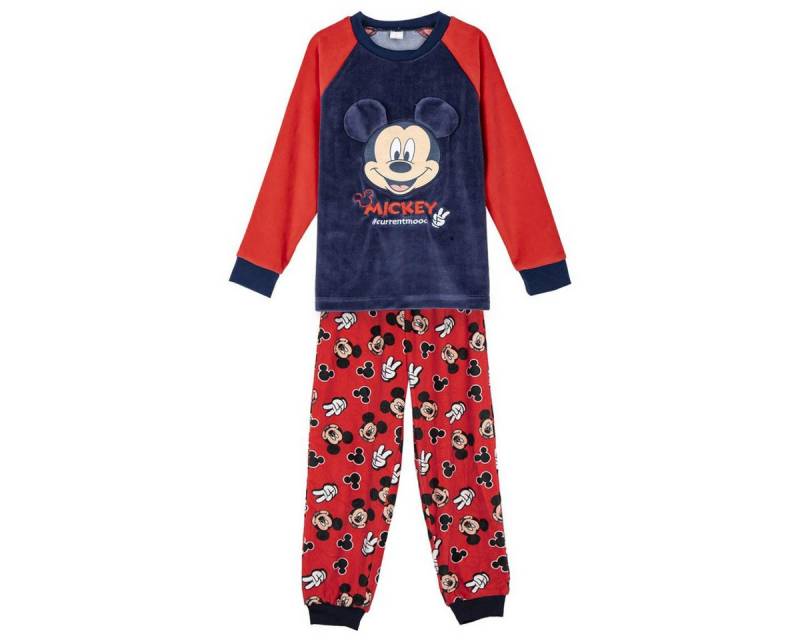 Cerda Pyjama Disney Mickey Mouse Set Kinder Gemütlicher Fleece Schlafanzug von Cerda