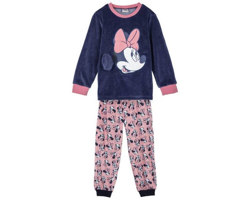 Cerda Pyjama Disney Pyjama Kinder Minnie gemütlicher Coral Fleece Schlafanzug von Cerda