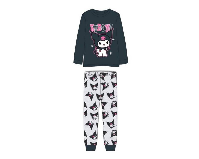 Cerda Pyjama Hello Kitty Kuromi Schlafanzug Kinder Set langarm, Baumwolle von Cerda