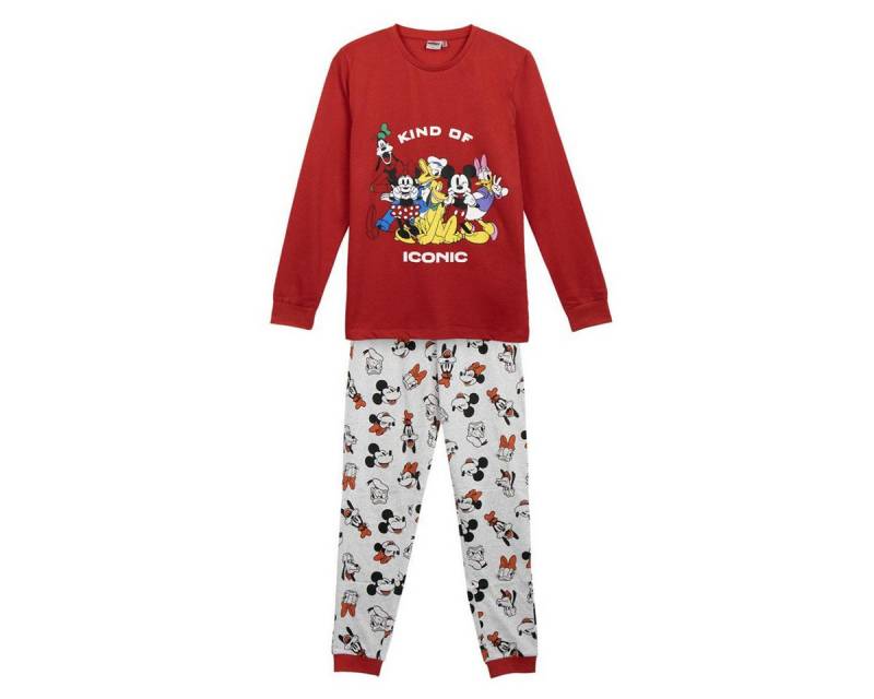 Cerda Pyjama Mickey Mouse Langarm Single Jersey Baumwolle Schlafanzug von Cerda