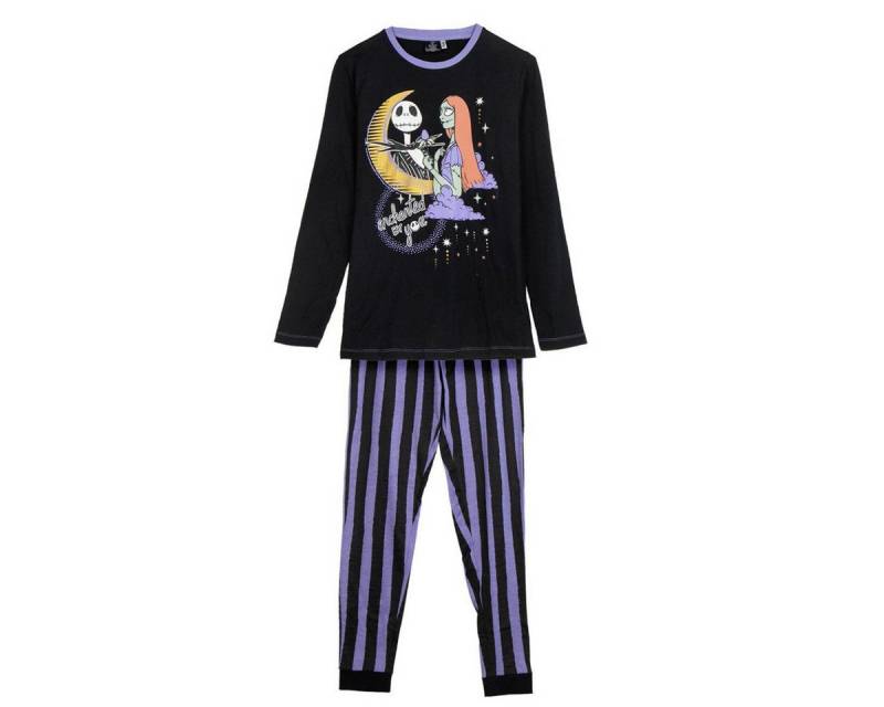 Cerda Pyjama Nightmare Before Christmas Herren Baumwolle Schlafanzug lang von Cerda
