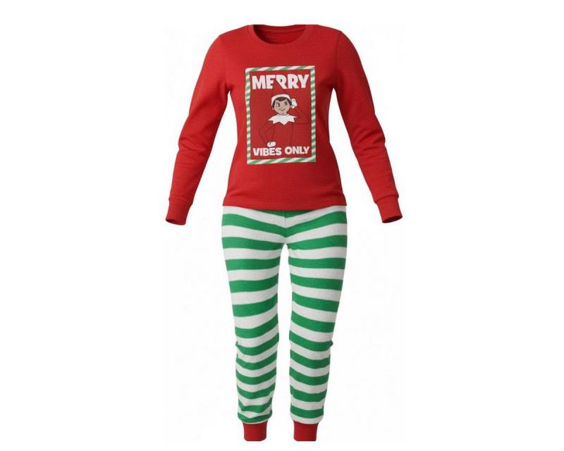 Cerda Pyjama The Elf Erwachsene Pyjama Weihnachten Baumwollmix Zweiteiler Lang von Cerda