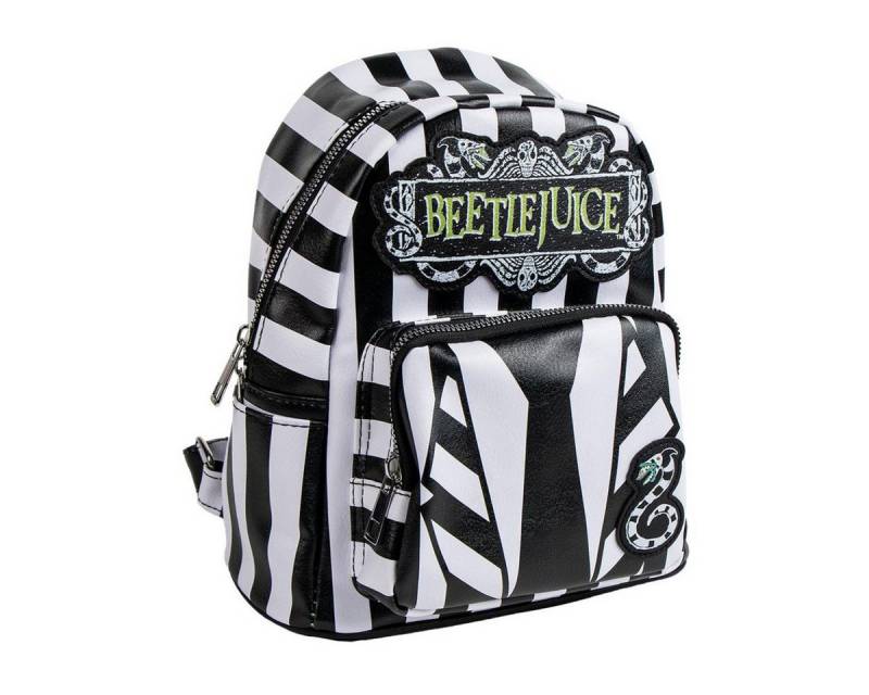 Cerda Rucksack Beetlejuice Rucksack Damen Casual Rucksack Kunstleder – Gothic Tasche (Einzel) von Cerda