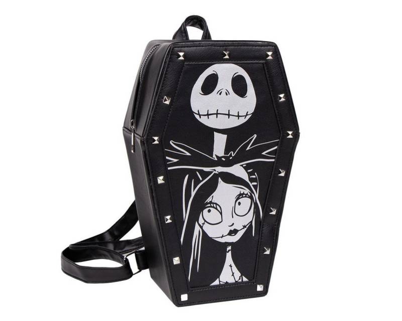 Cerda Rucksack Nightmare Before Christmas Rucksack – Damen Rucksack Kunstleder Gothic (Federtasche, Rucksack, Handyfach, Buchfächer) von Cerda