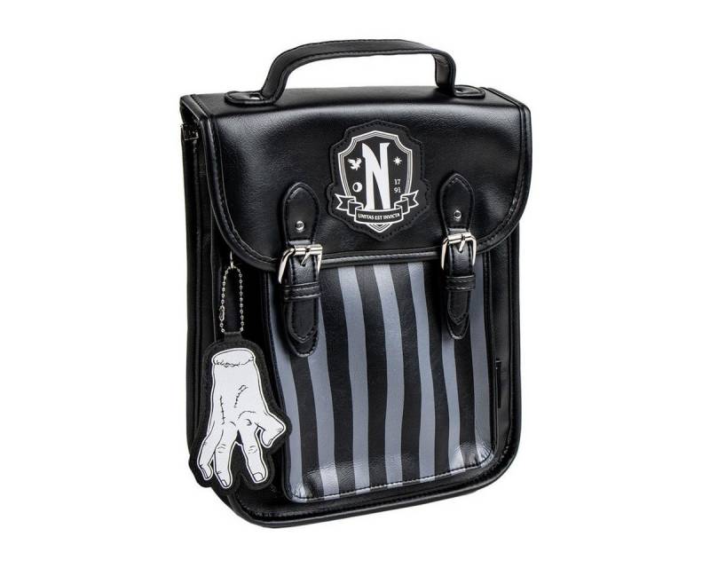 Cerda Rucksack Wednesday Addams Rucksack Damen – Casual PU Rucksack – Mystery Look (Mehrfächer), aus Faux-Leder von Cerda