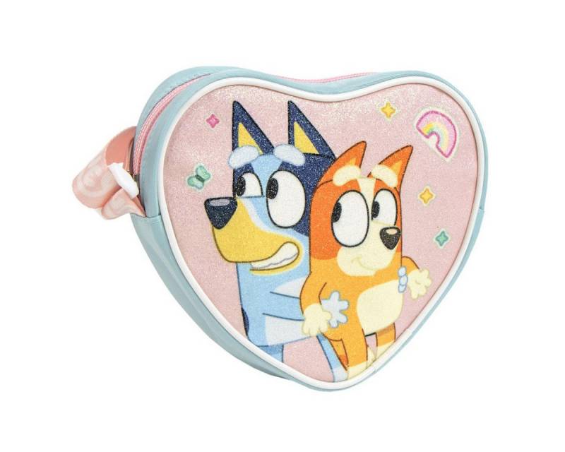 Cerda Schultertasche Bluey Kinder-Handtasche Herzform 15 cm farbenfrohes Design für Mädchen von Cerda