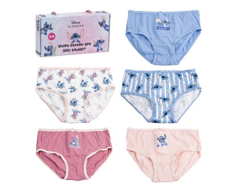 Cerda Slip Disney Stitch Mädchen Unterwäsche Set 5 Baumwollslips (Packung, 5-Stück) von Cerda