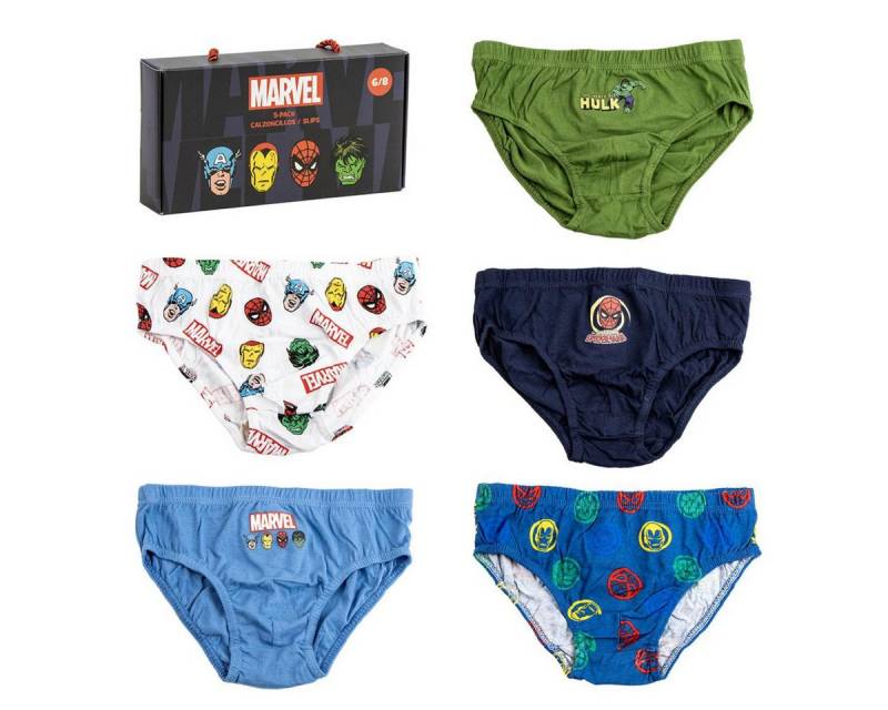 Cerda Slip Marvel Unterhosen Kinder – 5er Pack Slips Single Jersey Baumwolle (Packung, 5-er) von Cerda