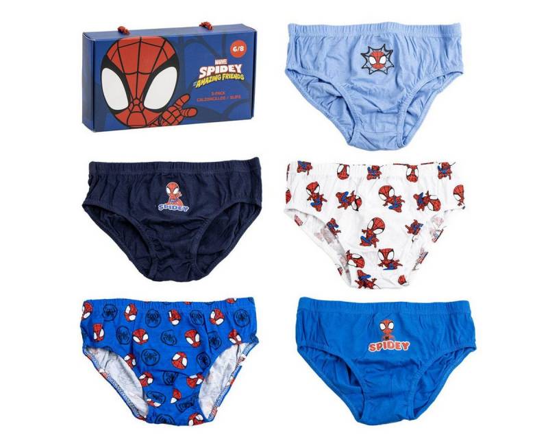 Cerda Slip Spidey Jungen Unterhosen Set – 5 Stück Baumwoll Slips für Kinder (Packung, 5-Stück) von Cerda
