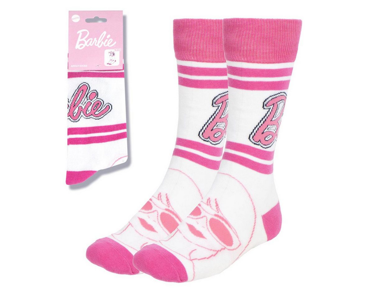 Cerda Socken Barbie Socken Erwachsene 36-43 Baumwoll-Mix Bequeme Strümpfe von Cerda
