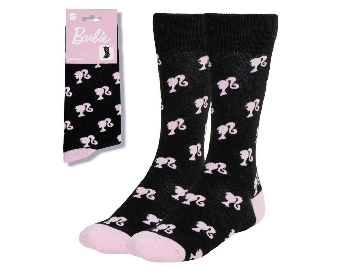 Cerda Socken Barbie Socken Erwachsene 36-43 Baumwoll-Mix Bequeme Strümpfe von Cerda