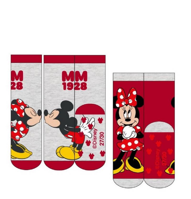 Cerda Socken Disney Minnie 2-Paar Anti-Rutsch-Socken – Weiche Kinderstrümpfe von Cerda