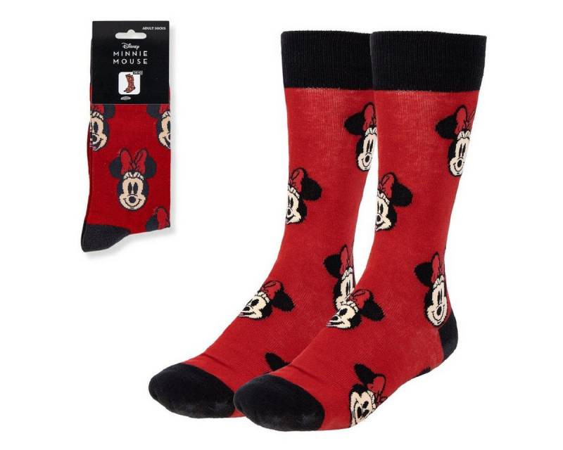 Cerda Socken Disney Minnie Strümpfe Erwachsene Baumwollsocken Größe 36-43 von Cerda
