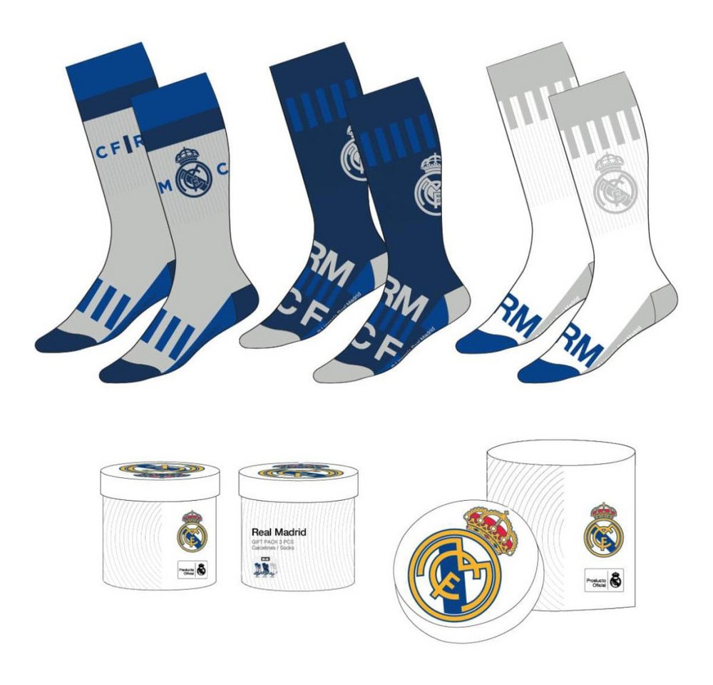 Cerdá Socken Fußball Socken 3er-Pack Real Madrid 38-45 von Cerdá