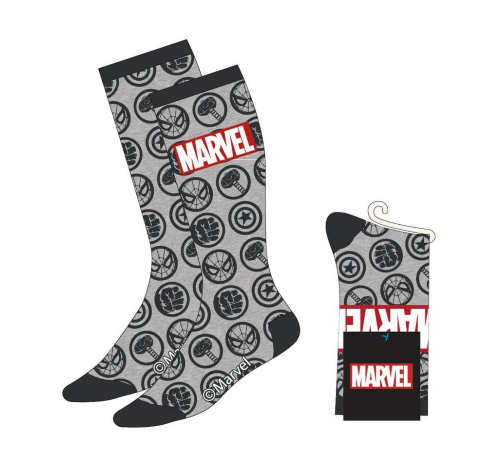 Cerdá Socken Marvel Socken Avengers Faces Grey 38-45 von Cerdá