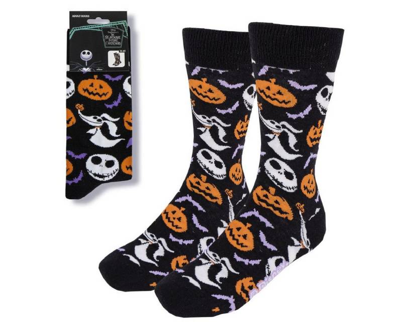 Cerda Socken Nightmare before Christmas Strümpfe Erwachsene Baumwolle Größe 38-45 von Cerda