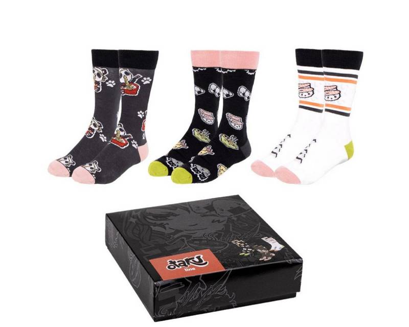 Cerda Socken Otaku Baumwollsocken 3er Set 40-46 Erwachsene Strümpfe Geschenk von Cerda