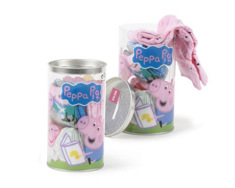 Cerda Socken Peppa Pig 4er-Pack Baumwollsocken Freizeit- und Alltagssocken von Cerda