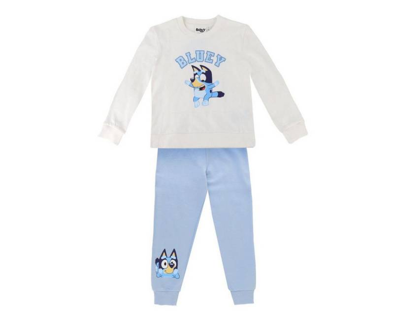 Cerda Sportanzug Bluey Sportanzug Kinder Set Sweatshirt und Hose 100 % Baumwolle von Cerda