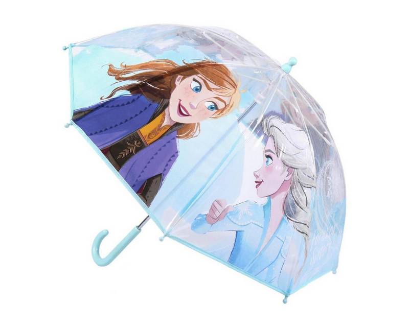 Cerda Stockregenschirm Disney Frozen 2 Regenschirm ? 71 cm Leichter Kuppel-Schirm, Komplett durchsichtig von Cerda