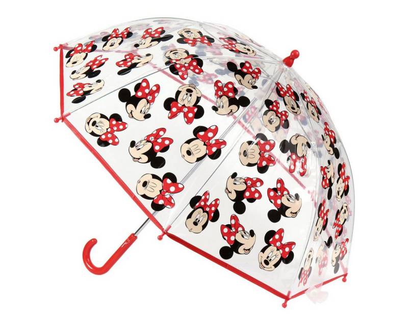 Cerda Stockregenschirm Disney Minnie Kinder Regenschirm Ø 71 cm Bubble Schirm manuell leicht von Cerda
