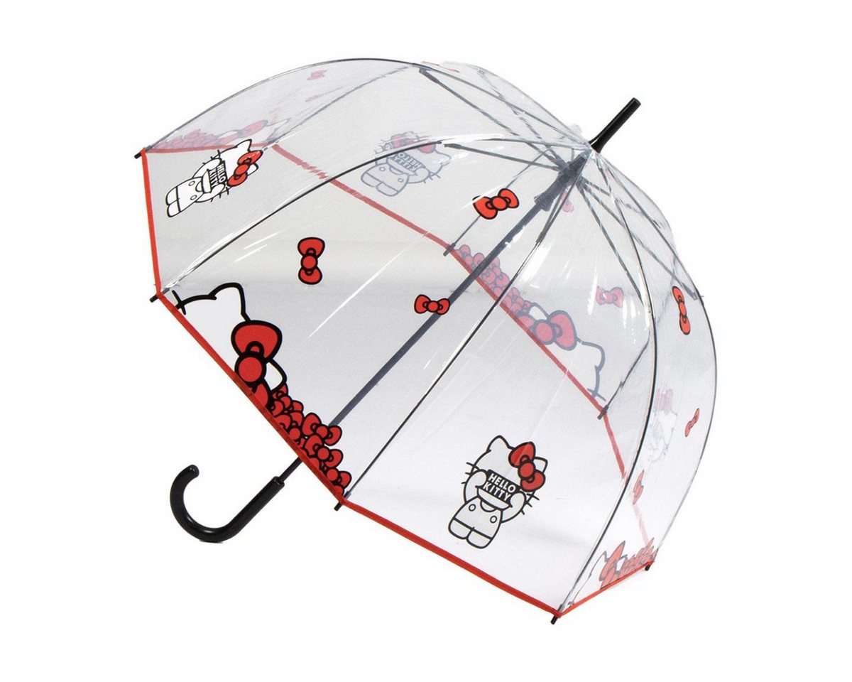 Cerda Stockregenschirm Hello Kitty Regenaccessoire – stabiler transparenter Schirm 60 cm von Cerda