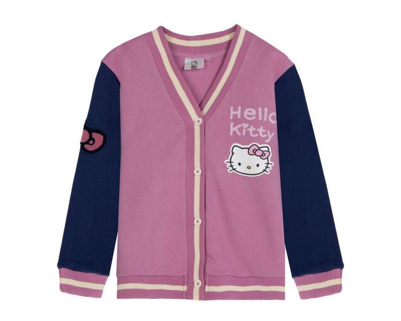 Cerda Strickjacke Hello Kitty Baseballjacke – Kinderjacke aus 100 % Baumwolle von Cerda
