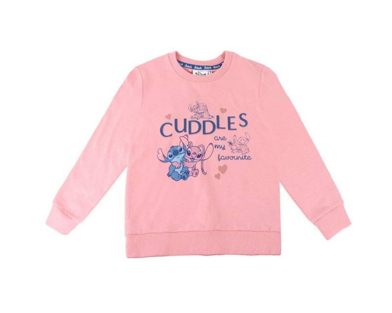 Cerda Sweatshirt Disney Stitch Sweatshirt Kinder Baumwoll-Mix angeraut bequem von Cerda