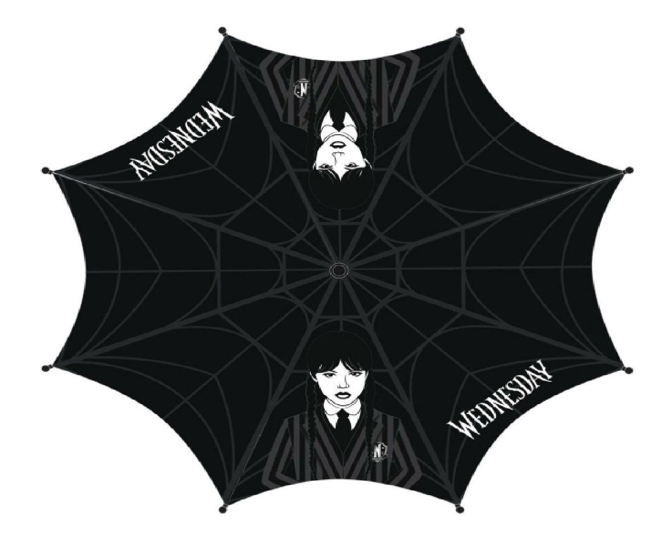 Cerda Taschenregenschirm REGENSCHIRM WEDNESDAY SCHWARZ MATTE BLACK Cerda Taschenregenschirm REGENSCHIRM WEDNESDAY SCHWARZ MATTE BLACK von Cerda