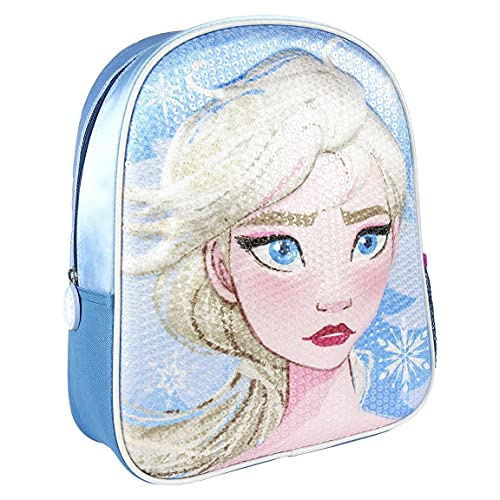 Cerdá Unisex-Kinder Mochila Infantil Lentejuelas 3D Premium Pailletten Rucksack Frozen 2, Mehrfarbig von CERDÁ LIFE'S LITTLE MOMENTS