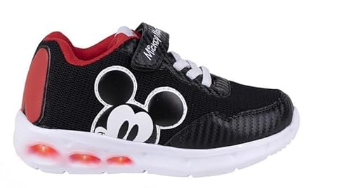 Cerdá Unisex Sportliche, leichte Eva-Außensohle mit Mickey Black Lichtern Sneaker, Schwarz, Einheitsgröße von CERDÁ LIFE'S LITTLE MOMENTS