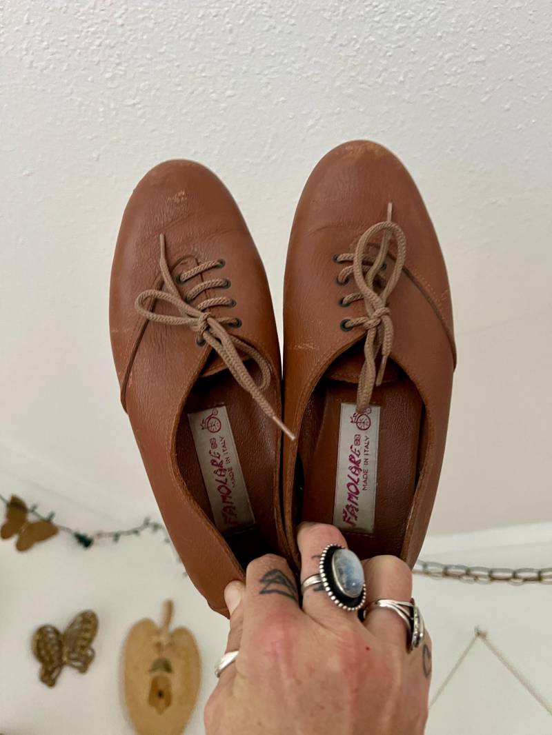 Famolore Made in Italy 1980Er Vintage Loafer Schuhe. Größe 6.5 Damen von CerealVintageThrift