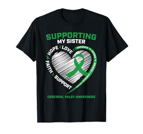 I Wear Green Sister Cerebral Palsy Bewusstsein für Damen Herren Kinder T-Shirt I Wear Green Sister Cerebral Palsy Bewusstsein für Damen Herren Kinder T-Shirt von Cerebral Palsy Awareness Gifts by Alexis Mae