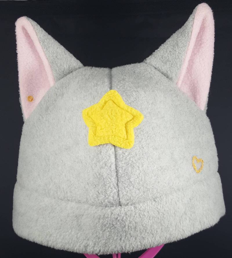 Graue Mond Kitty Katzenmütze von CerelinCreations