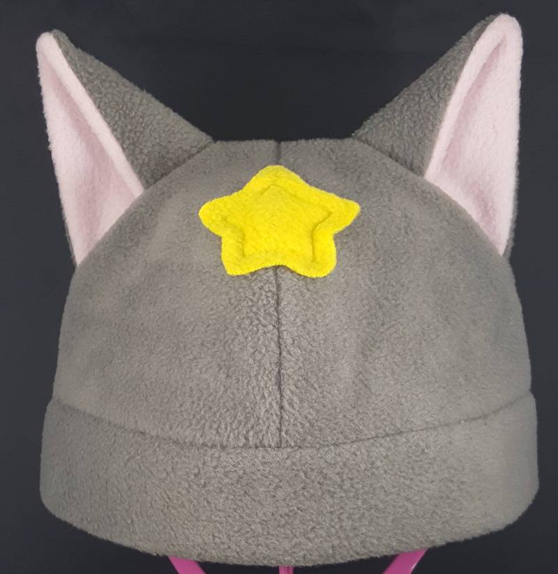 Graue Mond Kitty Katzenmütze von CerelinCreations