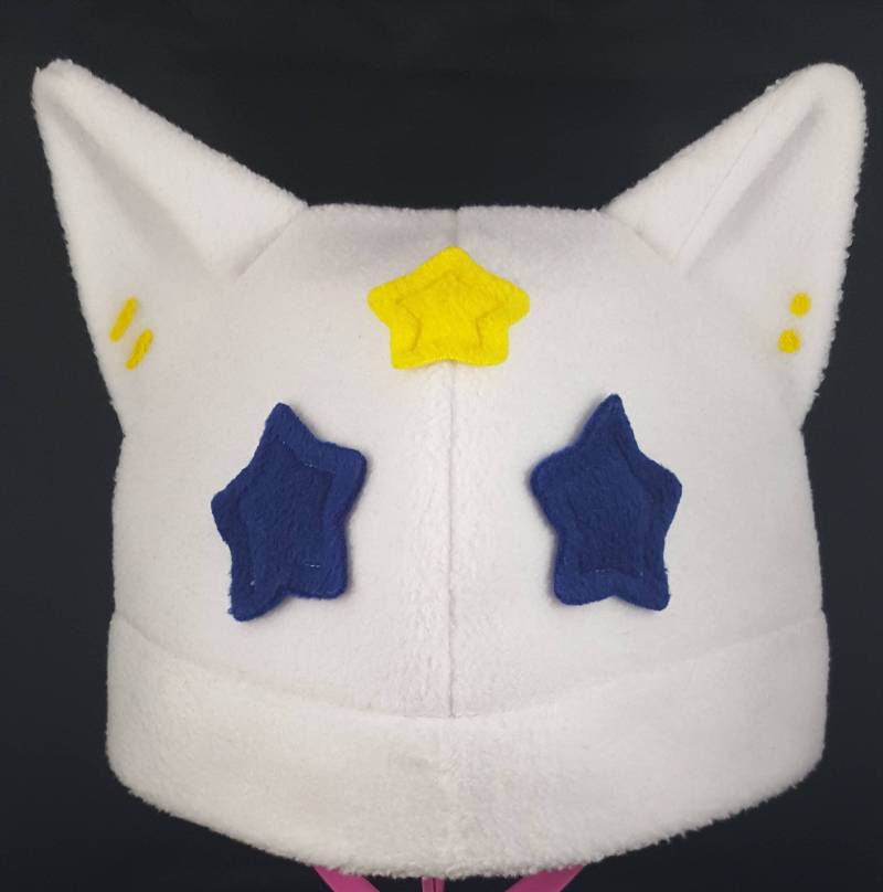 Weiße Mond Kitty Katzenmütze Weiße Mond Kitty Katzenmütze von CerelinCreations