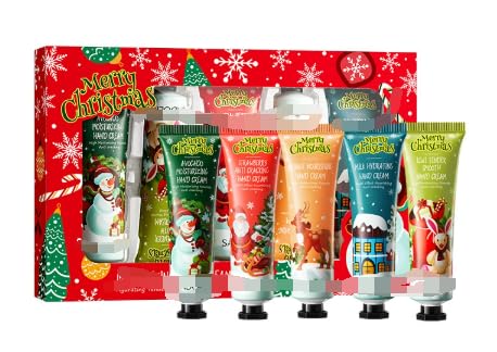 Handcreme-Geschenkset für Frauen, 5 Stück Weihnachtliches Handcreme & Körperlotion Geschenkset von Cerioll