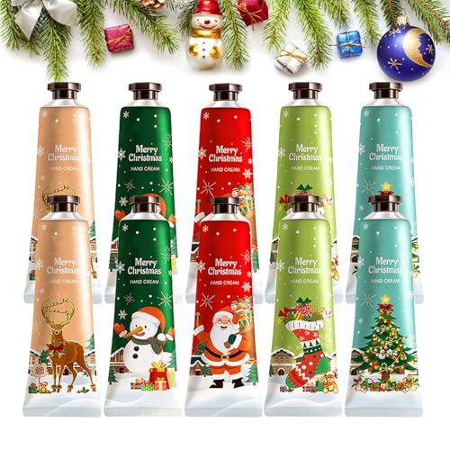 Handcreme Weihnachten Set, Mini Handcreme Set, Mini Handcremes, Mini Handcreme Tube, 10 Stück Mini-Handcreme, Fragrance Hand Creme Set, Handcreme For Women, Handcreme Set Für Trockene, Hand Lition von Cerioll