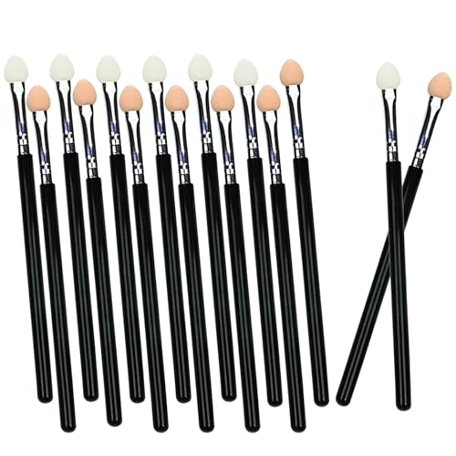 Lidschatten Pinsel Schwamm, Lidschatten Schwamm Applikatoren, Sponge Eyeshadow Brush, 15 Stück Make-Up-Pinsel Für Frauen Und Mädchen, Doppelseitig, Wiederverwendbar Waschbar von Cerioll