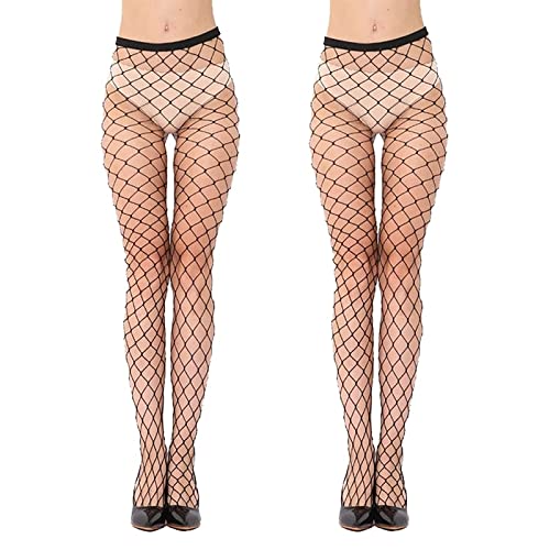 Netzstrümpfe, Fischernetz Strumpfhosen für Damen, Strümpfe Strumpfhosen Netzstrümpfe, Damen Netzstrumpfhose, Netz Strumpfhose, Netz Strumpfhose für Frauen, Fishnet Stockings, Netzstrumpfhose, 2 Pairs von Cerioll