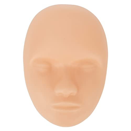 Tattoo Praxis Haut Kopf, 10 Stück Silikon-Tattoo-Übungshautkopf Wiederverwendbarer 3D-weicher Silikon-Augenbrauen-Eyeliner-Lippen-Microblading-Tätowierungshaut für Anfängerkünstler von Cerlingwee